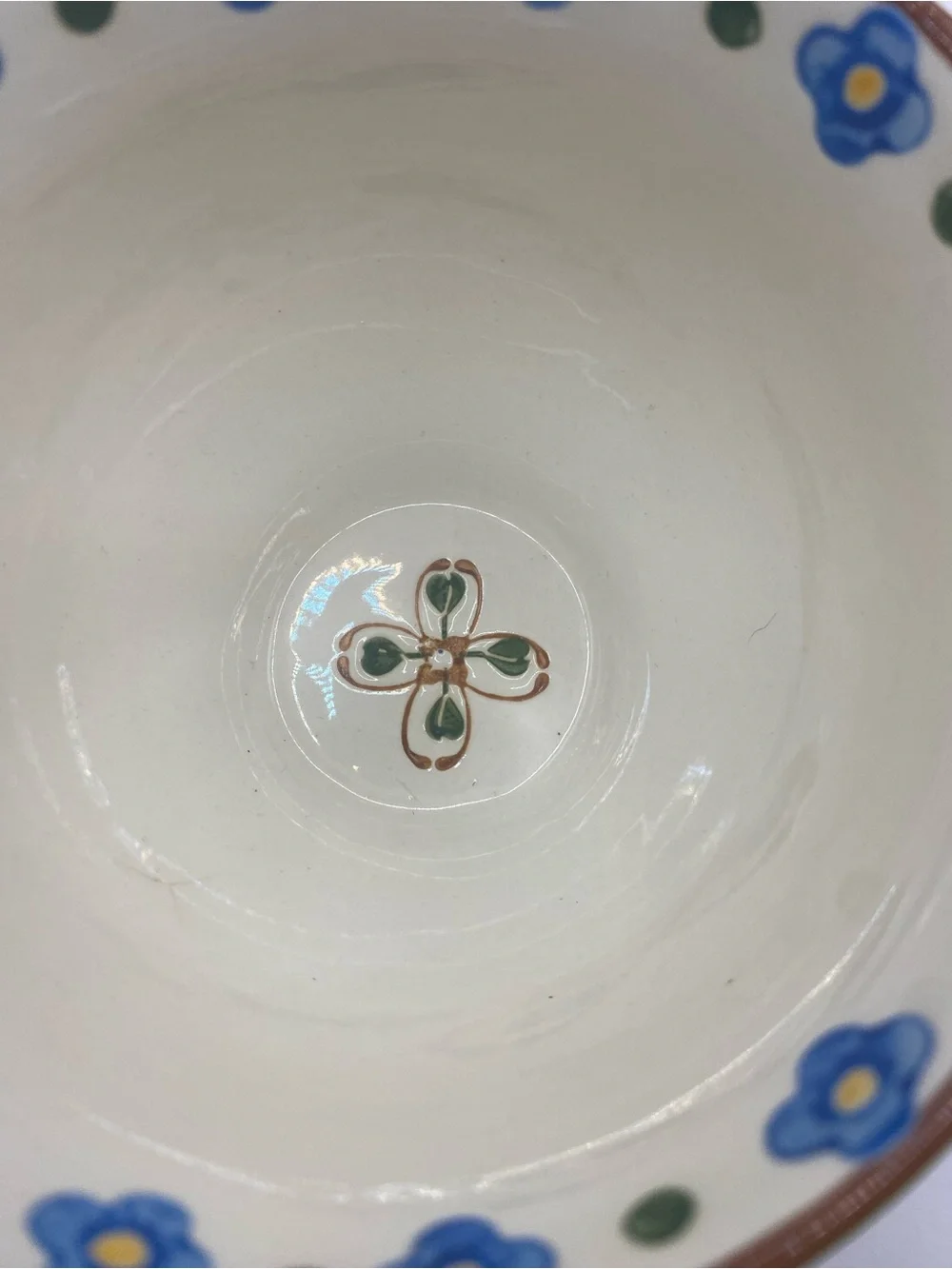 Coastal Imports Dutch Wax Mug Hand Painted Embossed Textured Jumbo Latte Cup